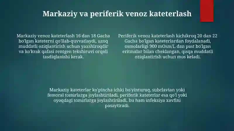 Parenteral oziqlanish 4