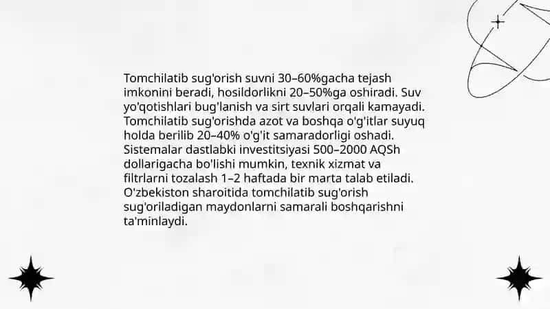 O'zbekistonda suv resurslaridan oqilona foydalanish zaruriyati 4