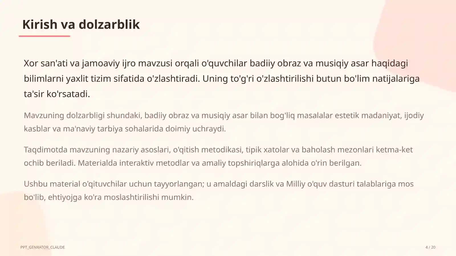 Xor san'ati va jamoaviy ijro (7-sinf) 4