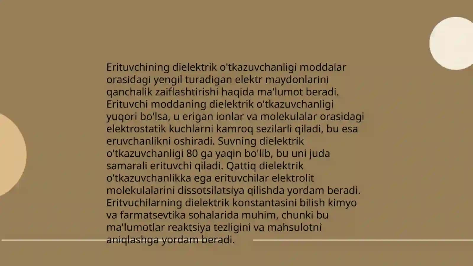 Elektrod jarayonlarida erituvchining o'rni 4