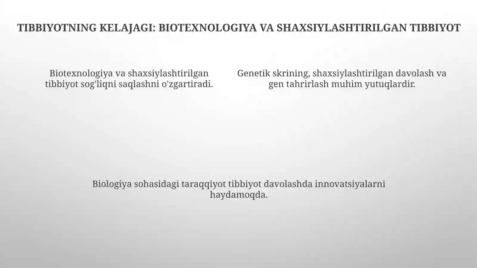 Tibbiyotda biologiya o‘rni 4