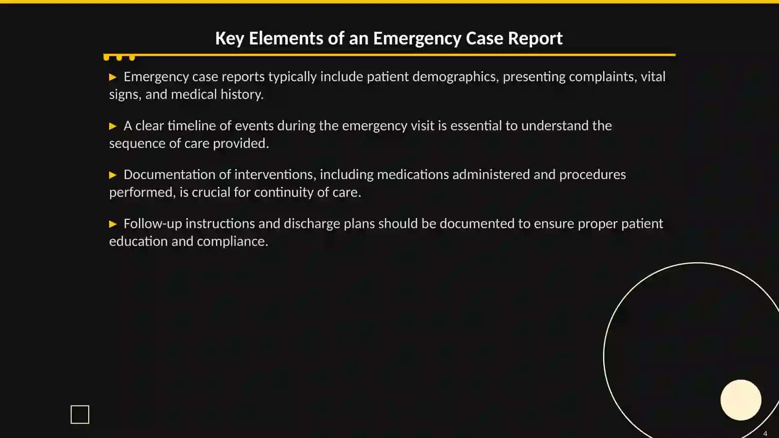 Emergency Case Reporting: A Doctor's Perspective 4