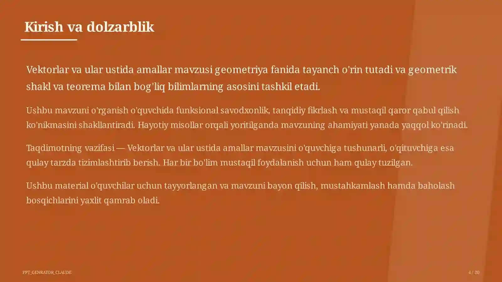 Matematika darsi 4