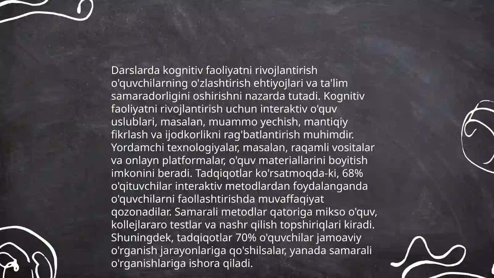 Kognitiv jarayonlar va didaktik yondashuvlar 4