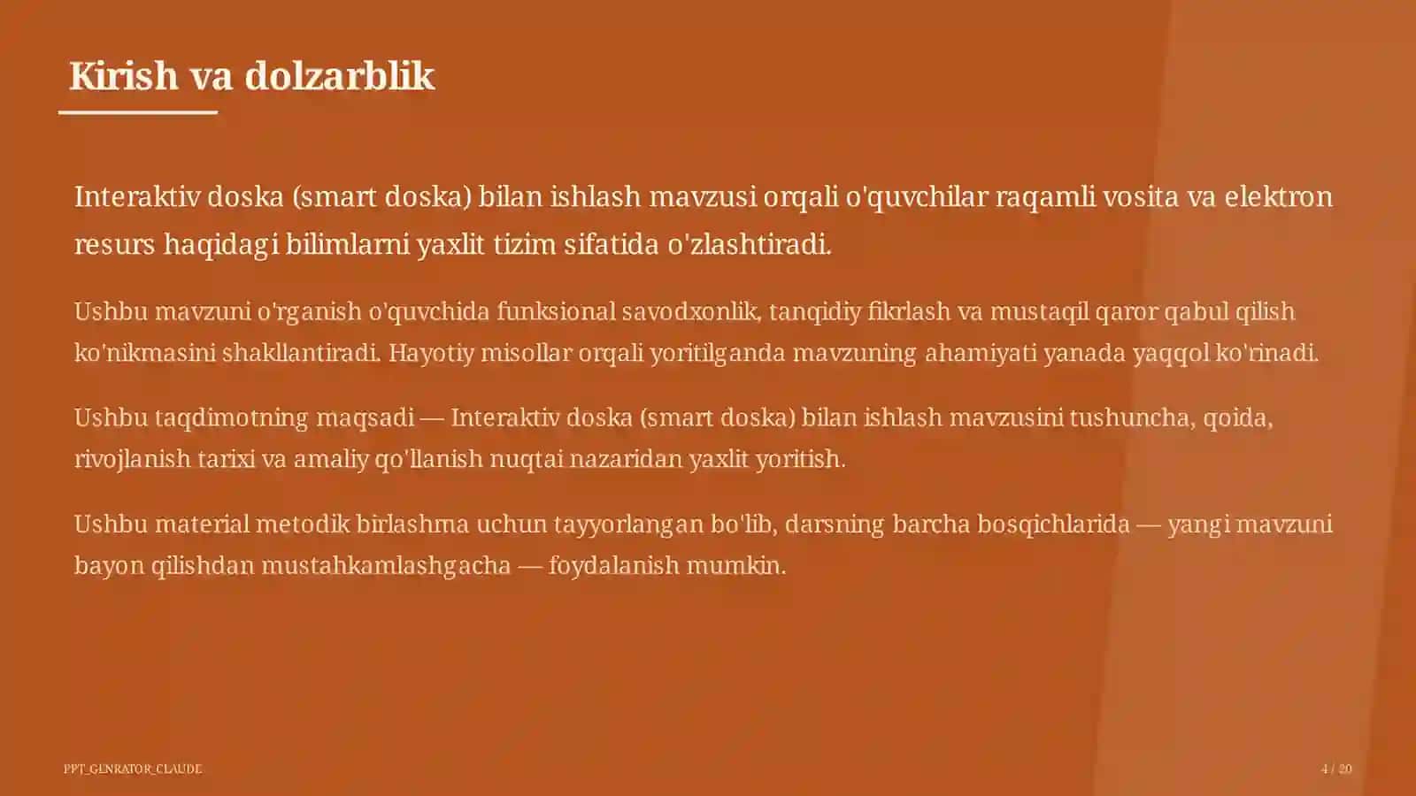 Interaktiv doska (smart doska) bilan ishlash 4