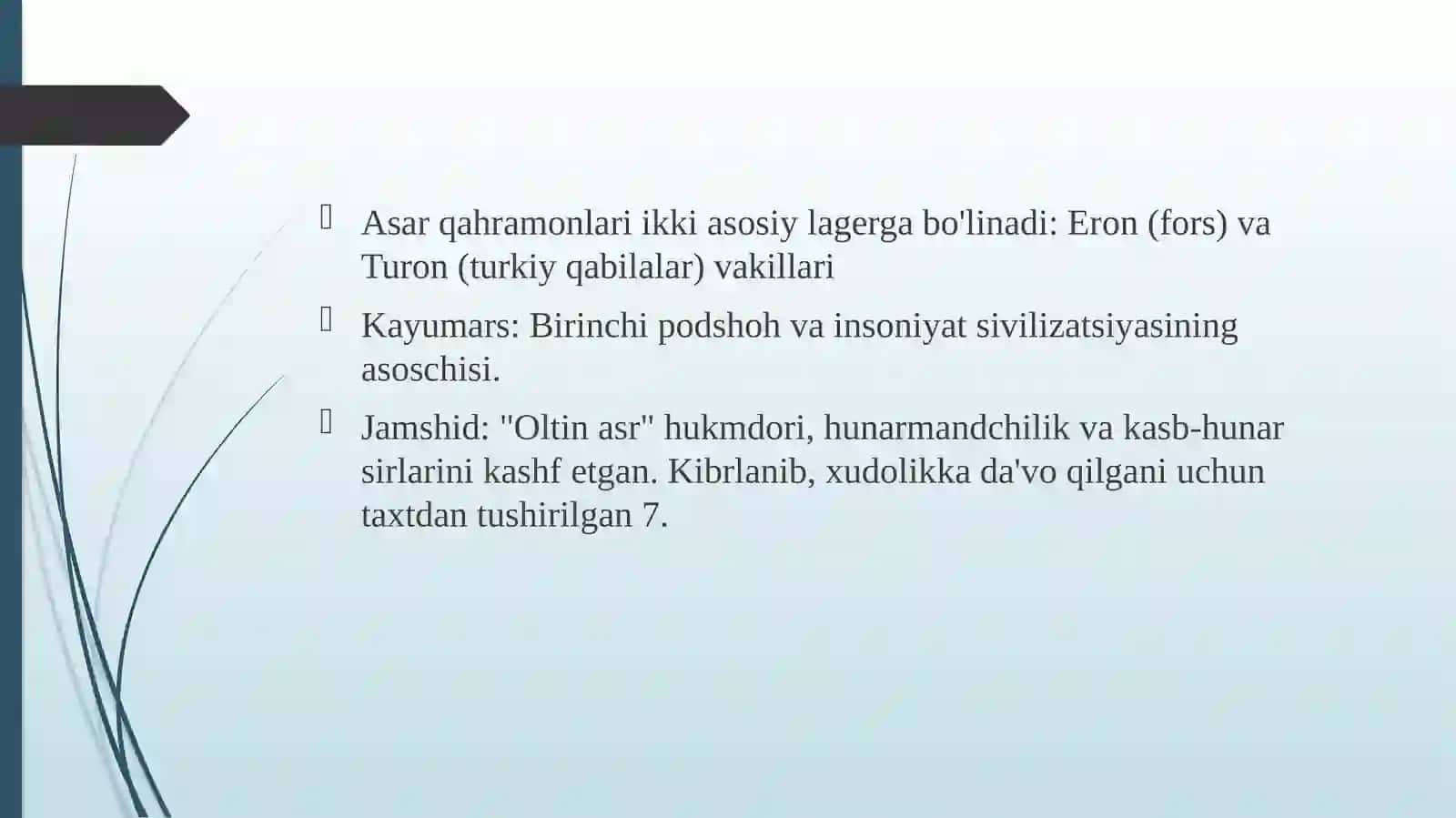 "Shohnoma" qahramonlari va ularning keyingi davr poeziyasiga ko'chishi 4