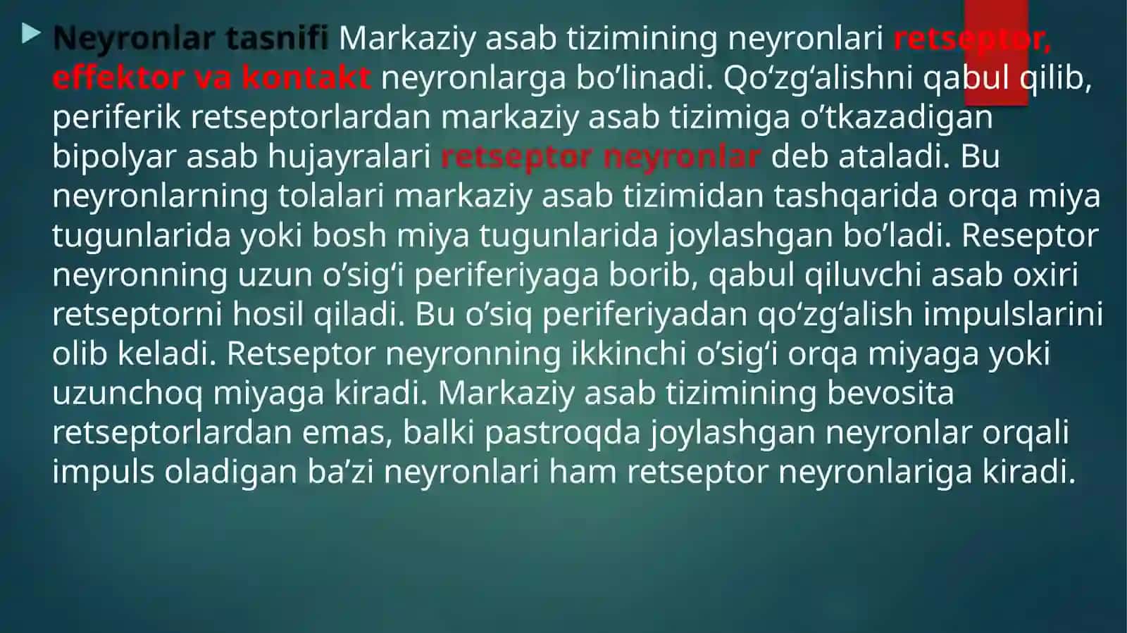 Asab tizimi 4