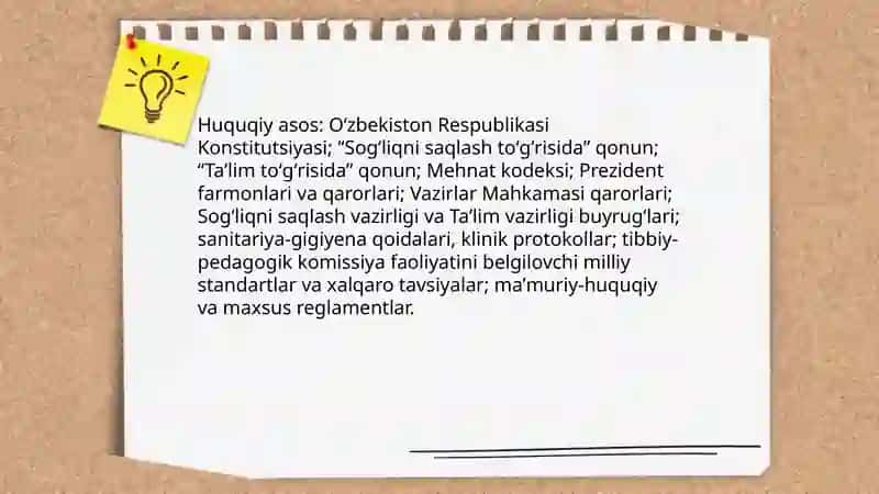 Tibbiy pedagogik komissiya to'g'risida nizom talablari 4