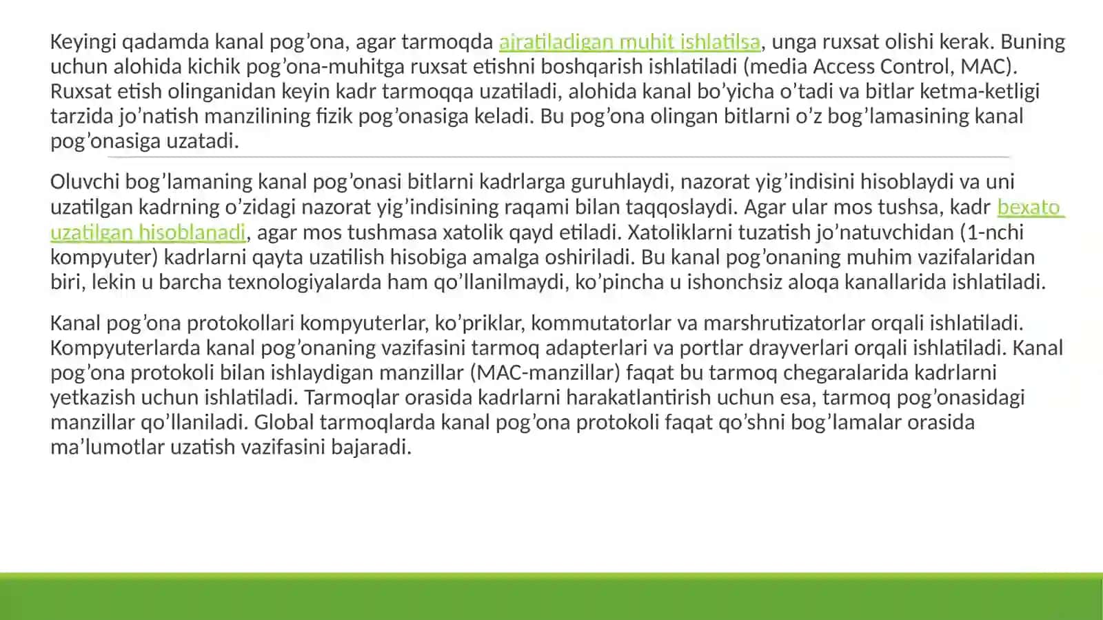 xDSLabonent kiritish tarmoq texnologiyasi 4