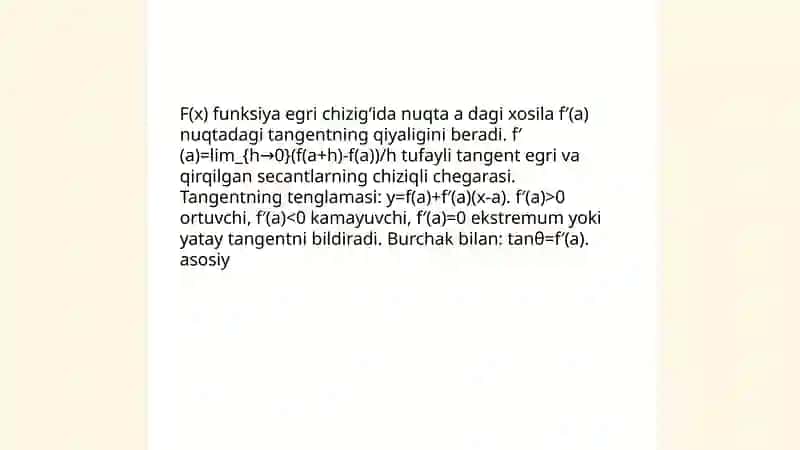 Xosila va unjng geometrik va fizik manosi 4