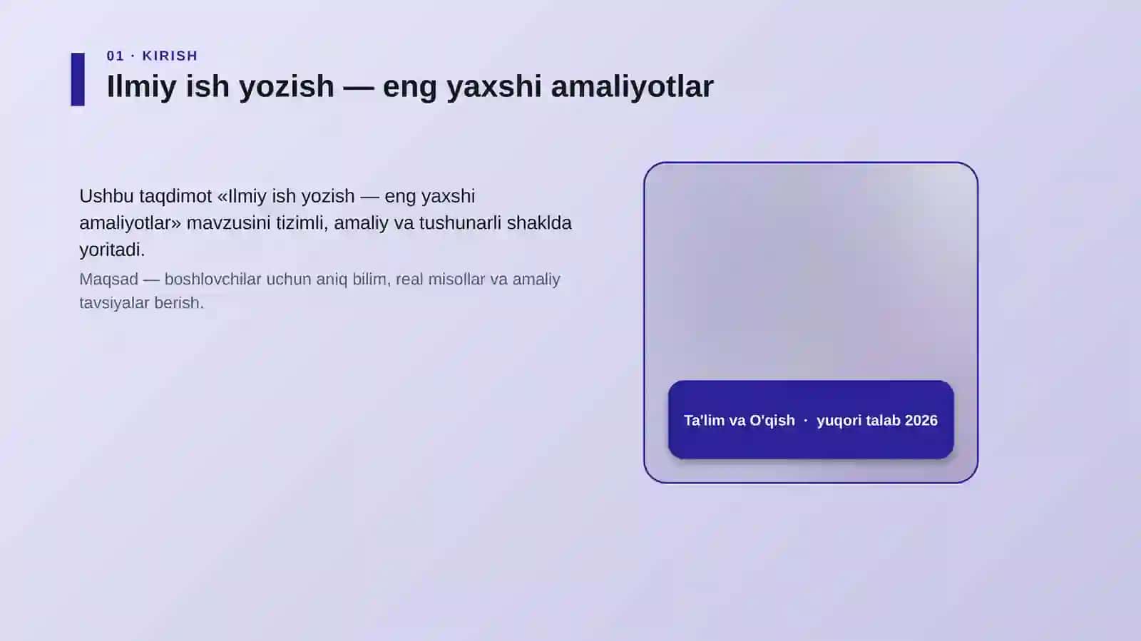 Ilmiy ish yozish — eng yaxshi amaliyotlar 4