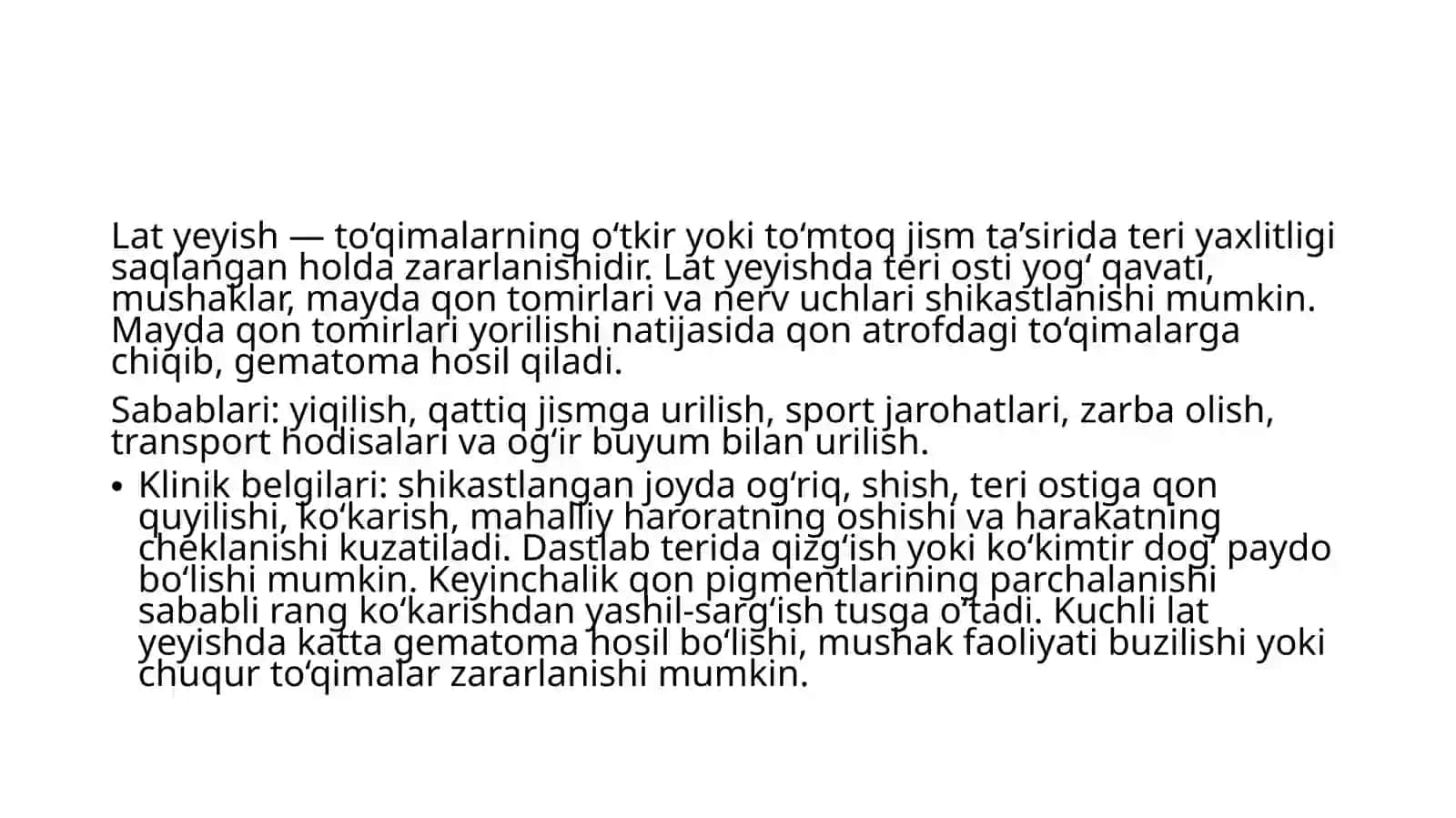 To‘qimalarning yopiqshikastlari haqida tushuncha 4