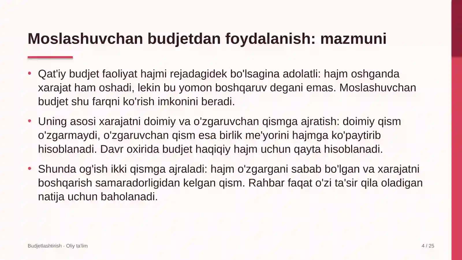 Kon-metallurgiya kombinatlarida moslashuvchan budjetdan foydalanish 4