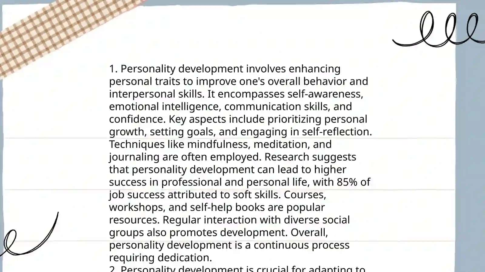 Personality 4