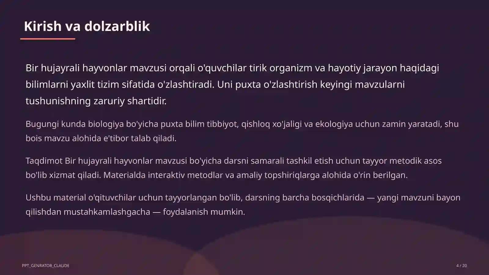 Bir hujayrali hayvonlar (7-sinf) 4