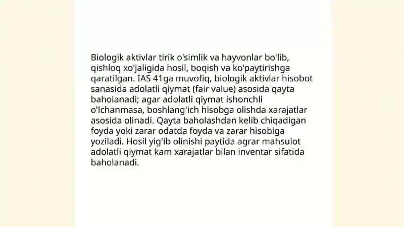 Qishloq xo'jaligida moliyaviy tahlilning o‘ziga xos xususiyatlari 4