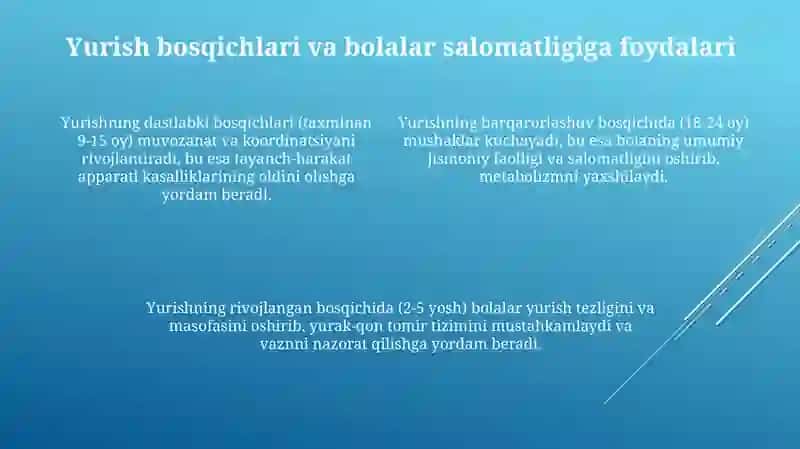 Yurishning bola rivojlanishiga ta'siri 4