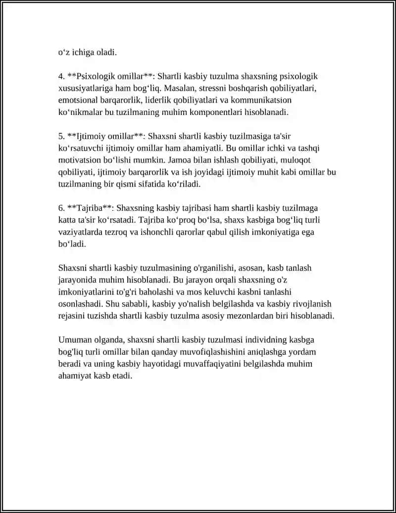 SHAXSNI SHARTLI KASBIY TUZULMASI 4
