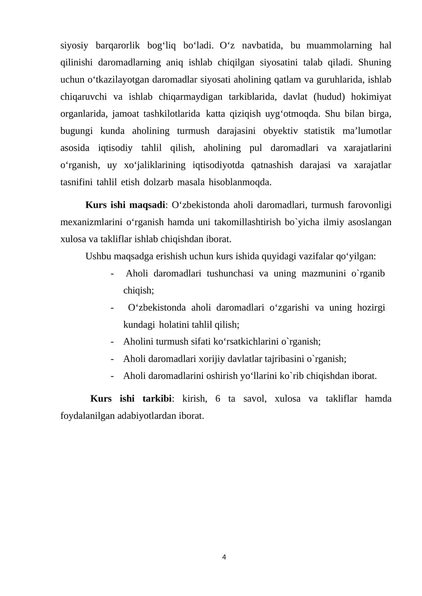 Aholi daromadlari va turmush sifati 4