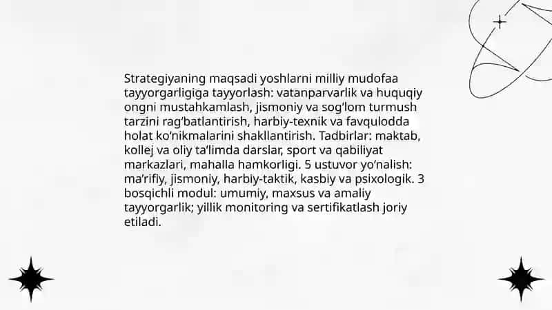 Chaqıruvga qadar boshlang‘ıch tayyorgarlık konsepsıyasi 4