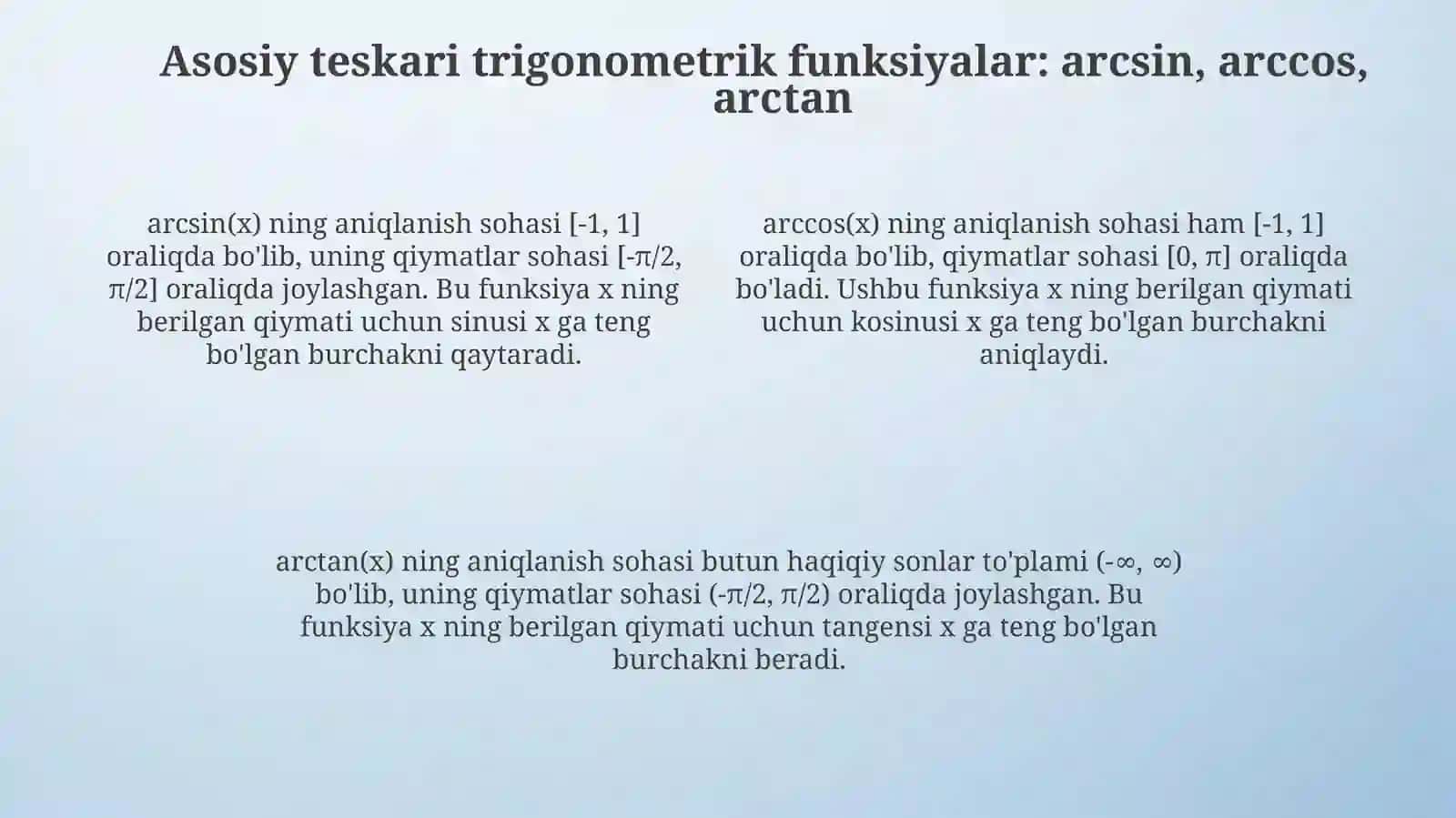 Teskaritrigonometrikfunksiyalar 4
