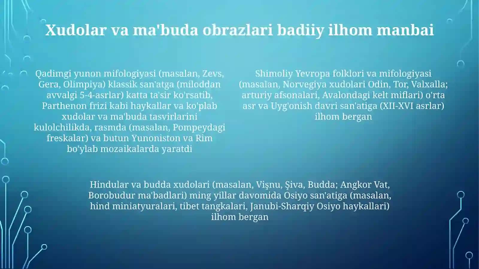 Mif, afsona va alosotir janrlari badiyati 4