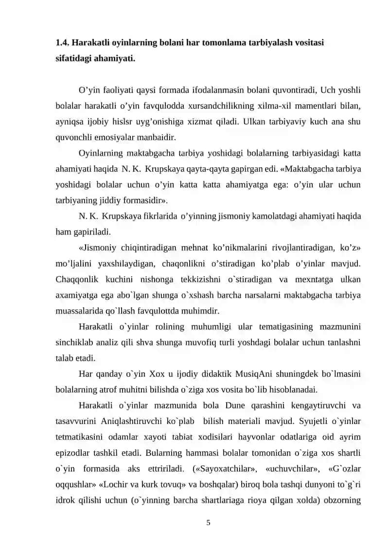 NUTQNI RIVOJLANTIRUVCHI MILLIY O'YINLARNI O'RGATISH 4