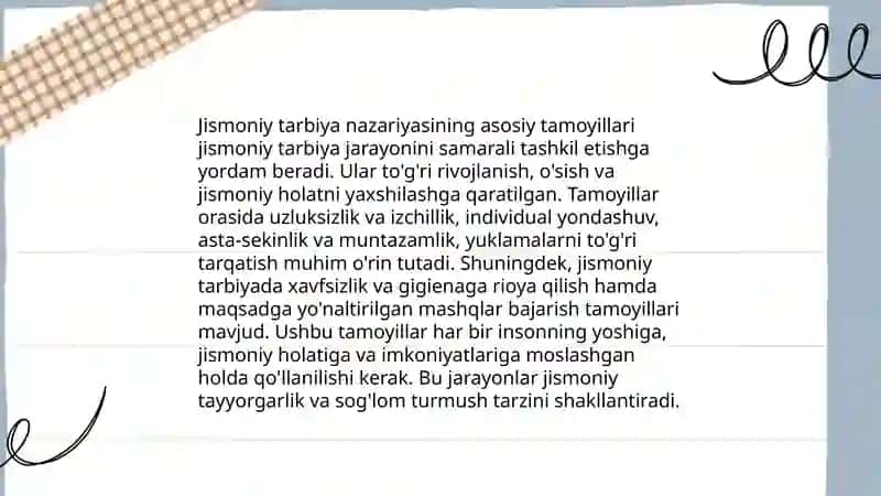Jismoniy madaniyat nazariyasi va metodikasi fanining maqsadi va vazifalari 4