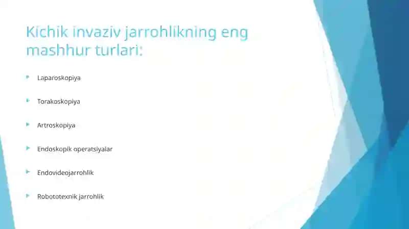 Kichik invaziv jarrohlik 4