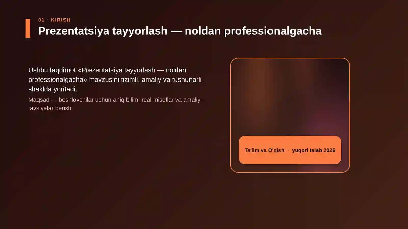 Prezentatsiya tayyorlash — noldan professionalgacha 4