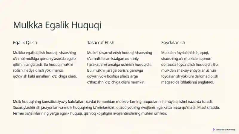 O'zbekiston Respublikasi Konstitutsiyasidagi Fuqarolarining Iqtisodiy, Ijtimoiy, Madaniy va Ekologik Huquqlari 4