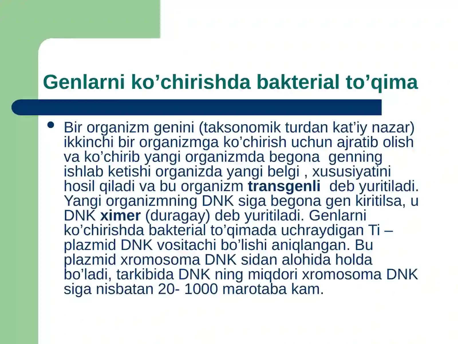 Rekombinat dnk olish va gen injenerligi 4