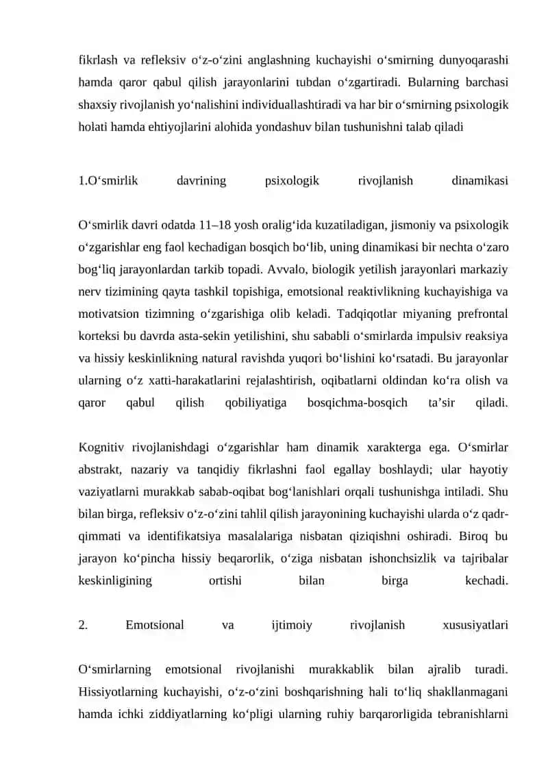 Psixologik rivojlanishning dinamikasi va individual farqlar 4
