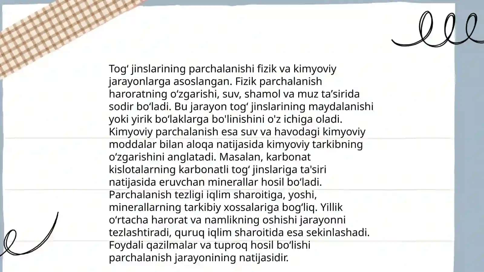 Tuproq hosil boʻlishning geologik omillari va tuproqning organik olami 4