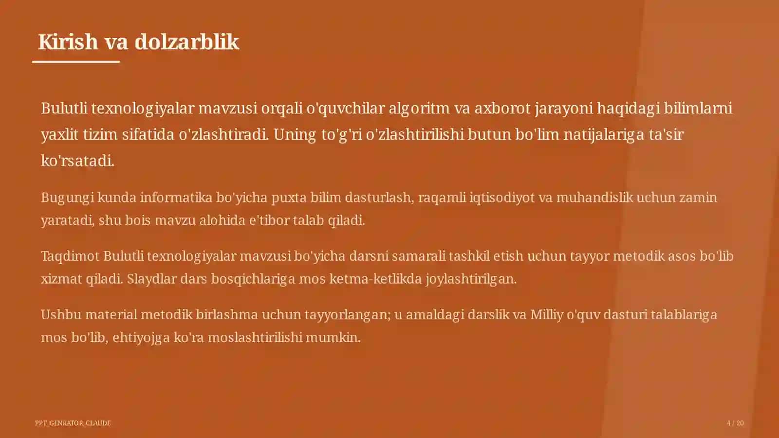 Bulutli texnologiyalar (11-sinf) 4