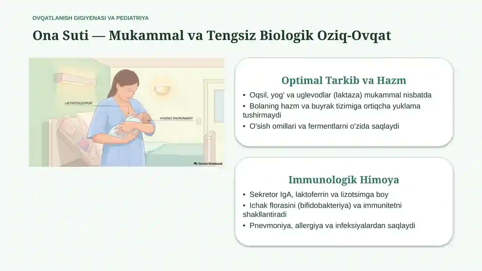 Ovqatlanish gigiyenasi va emizikli bolaning oziqlanishi — 15 slayd 4