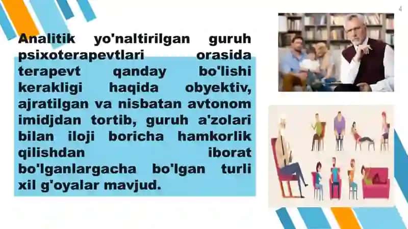 Guruhiy konsultantning kvalifikatsiyasi 4