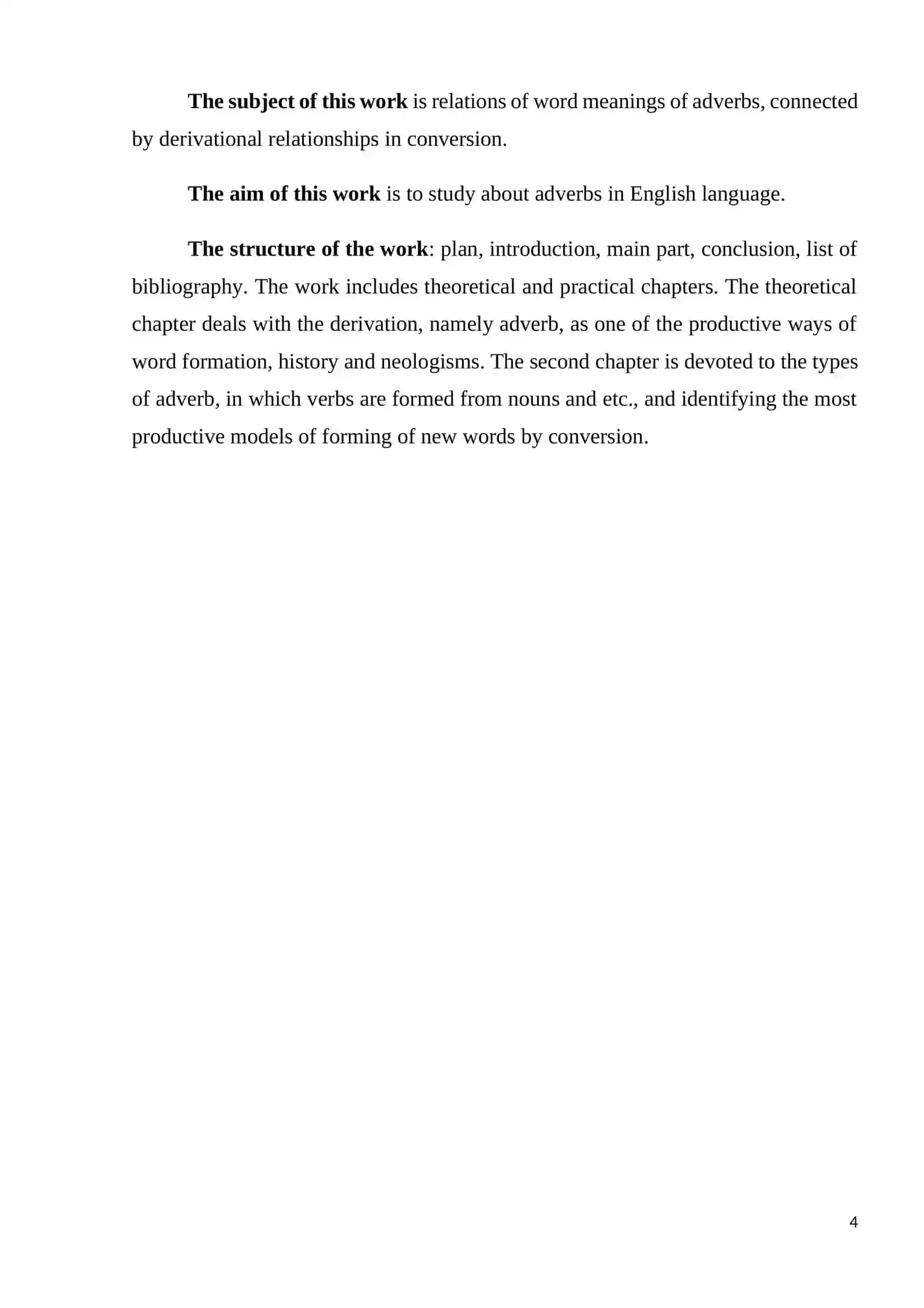 THE PROBLEMS OF THE ADVERB IN PRESENT DAY ENGLISH 4