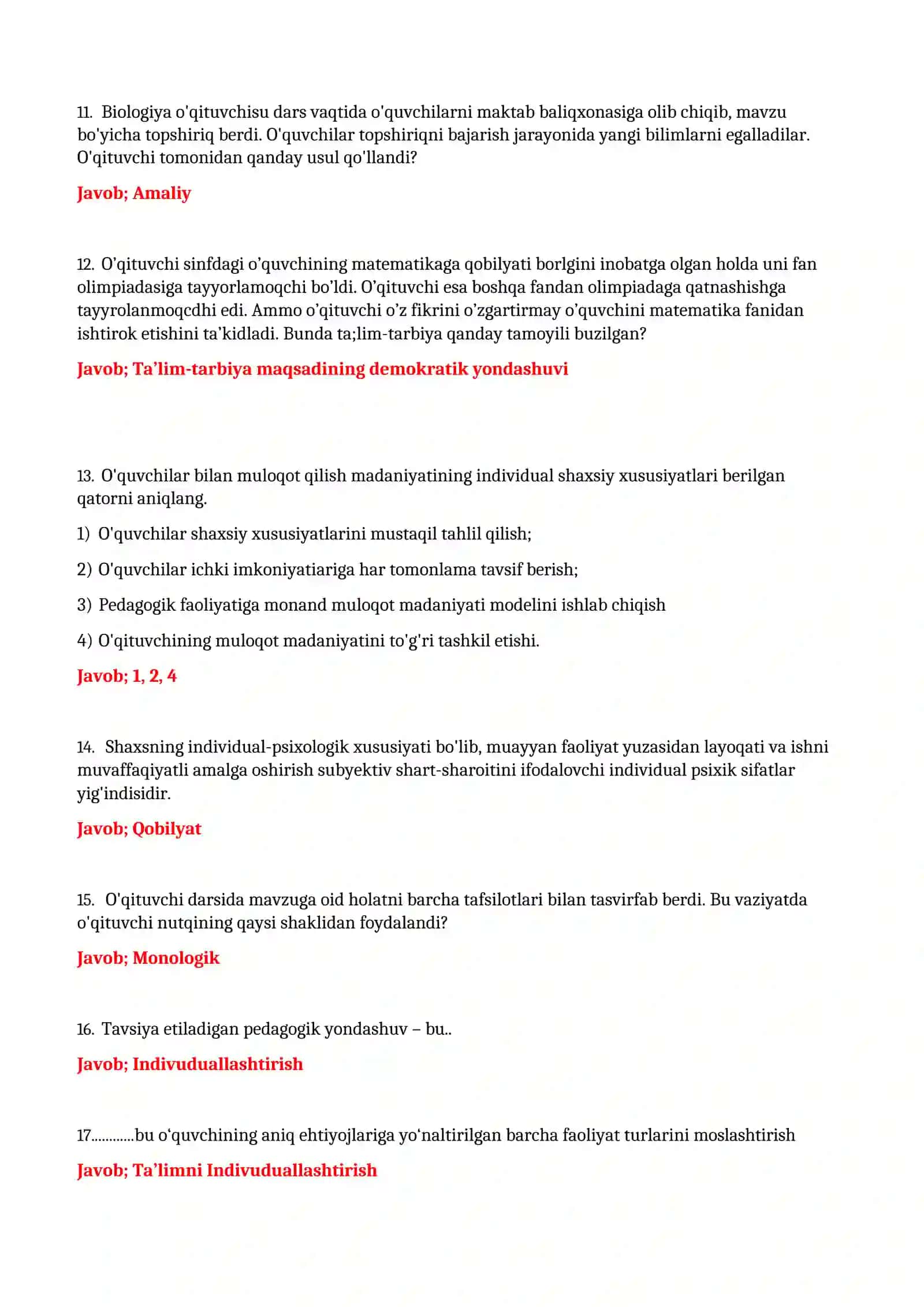 Attestatsiya test 4