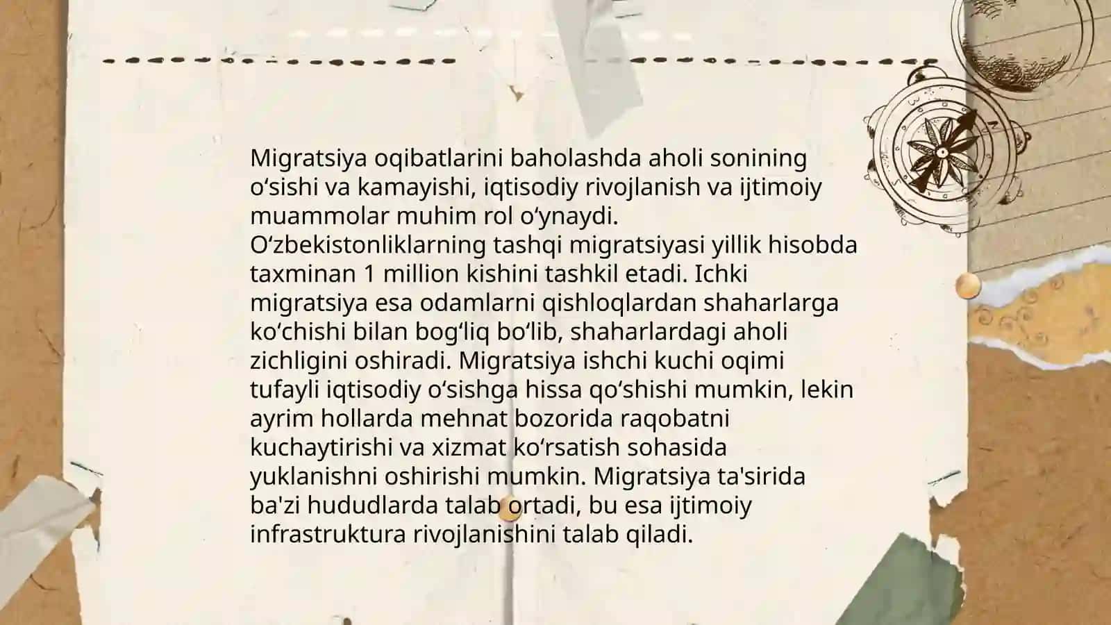 Mavzu: Matritsalar yordamida aholi migratsiyasini baholash 4