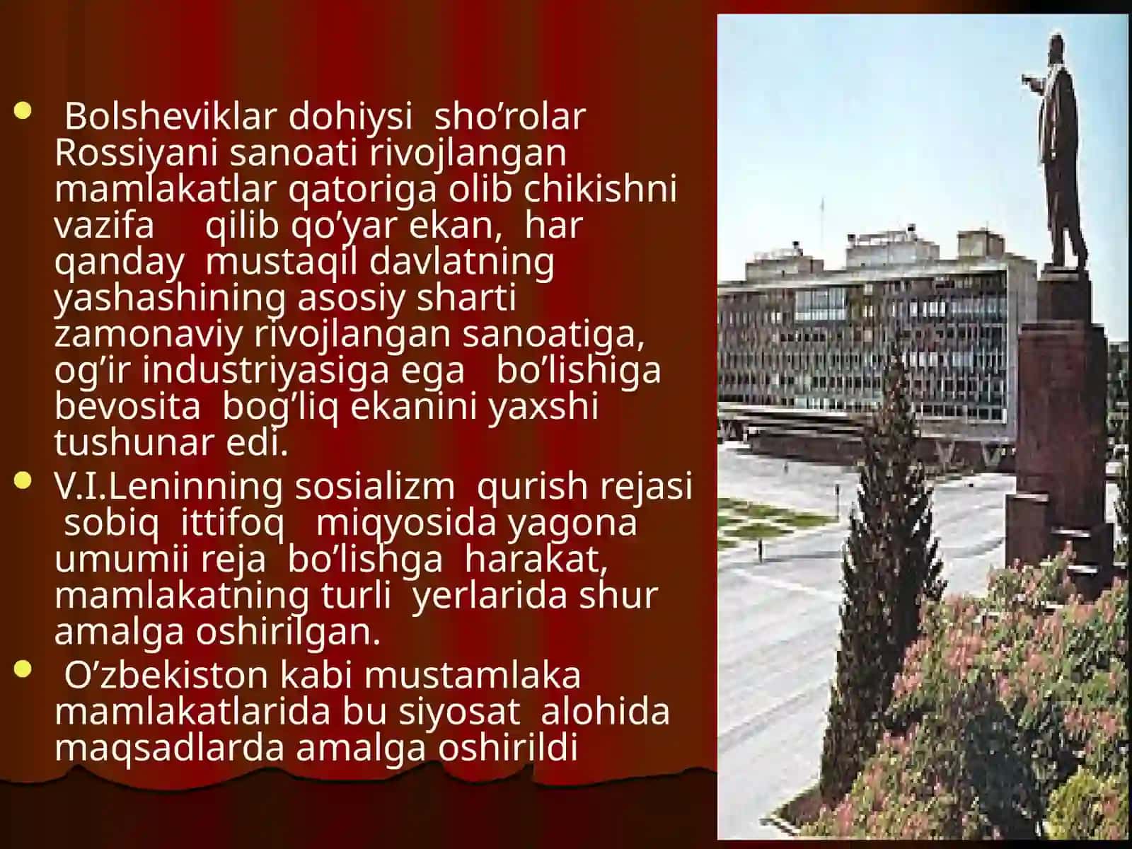 Sovet hokimiyatining O'zbekistonda yuritgan ijtimoiy iqtisodiy siyosati 4