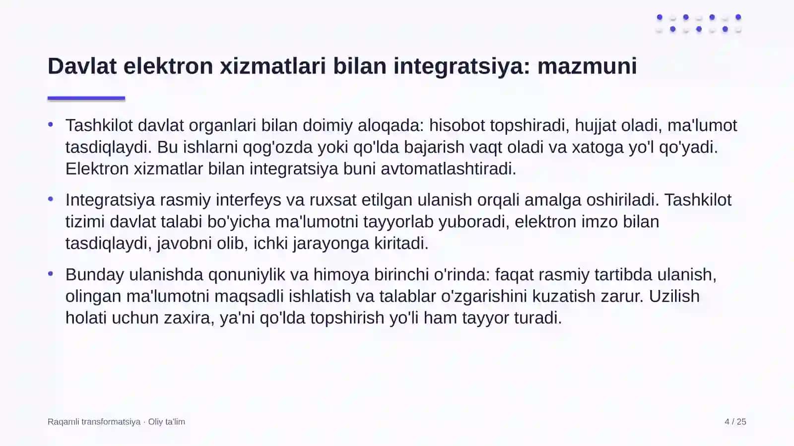 energetika nazorati inspeksiyalarida davlat elektron xizmatlari bilan integratsiyalashuv 9663 4