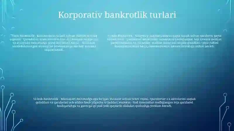 Korporatsiya Bankrotligi Va Qayta Tashkil Etilishi 4