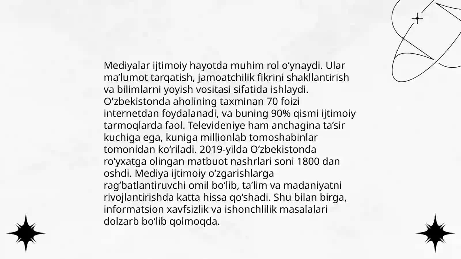 Mediyalarning ijtimoiy mazmuni 4