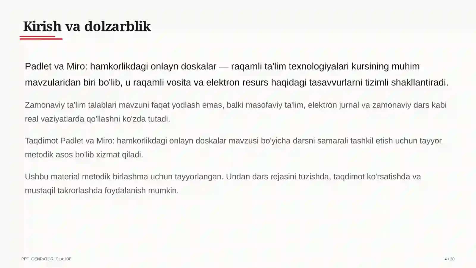 Padlet va Miro: hamkorlikdagi onlayn doskalar 4