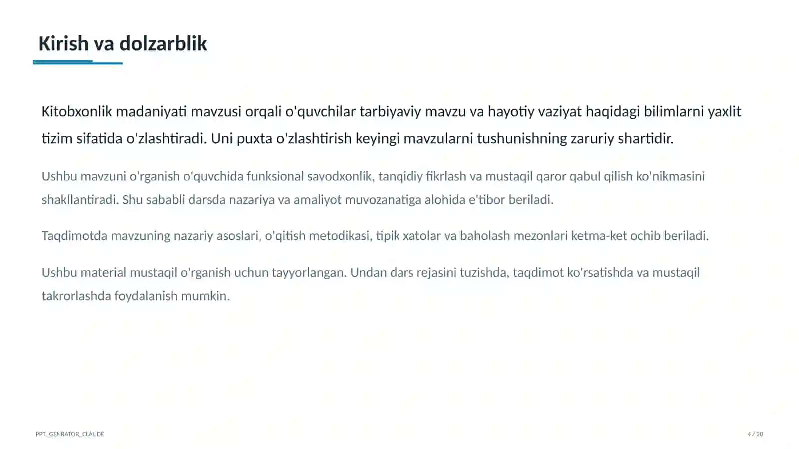 Kitobxonlik madaniyati 4