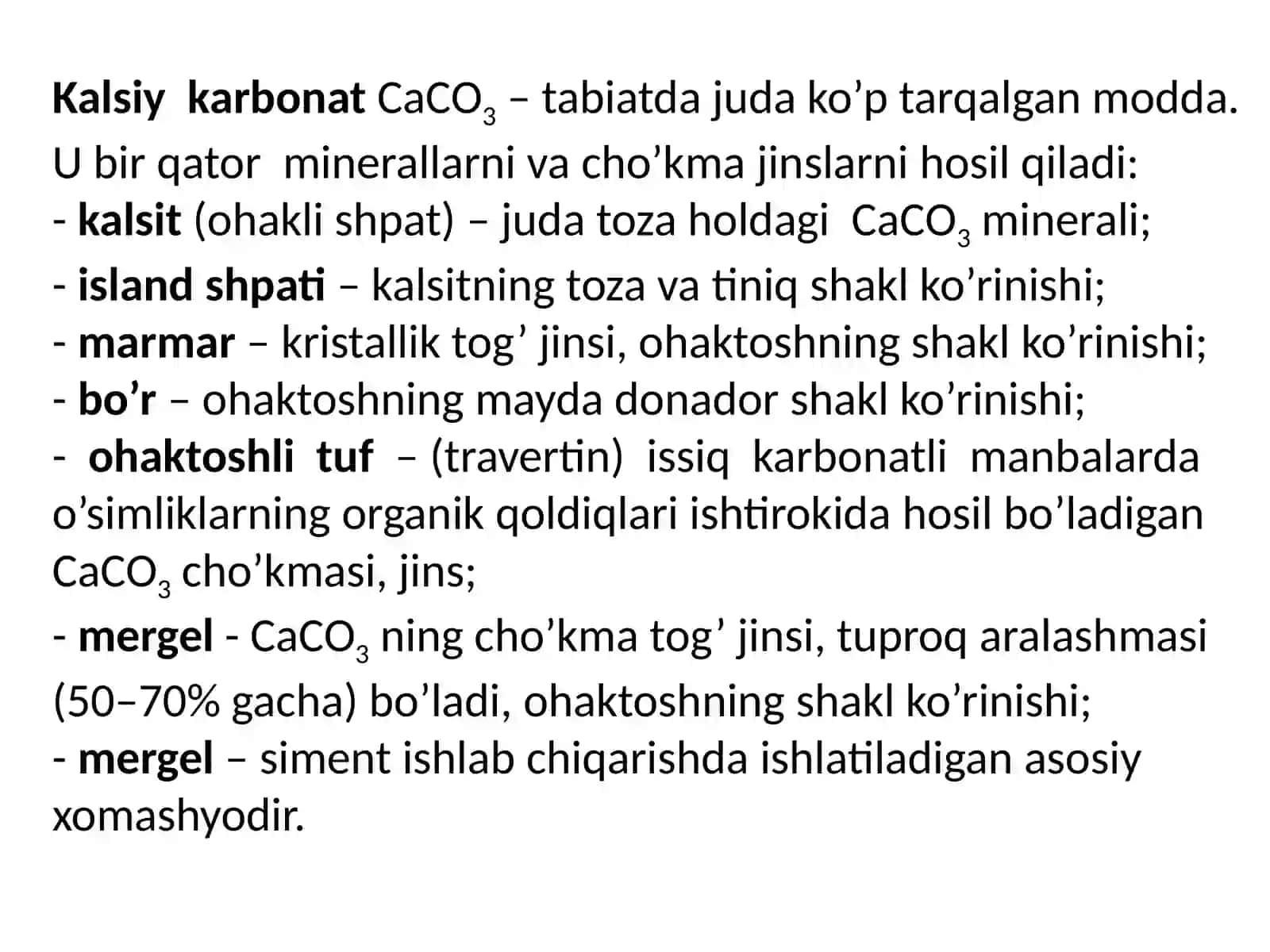Davriy sistemaning II gruppasi bosh gruppachasidagi elementlarning kimyoviy xossalari va ishlatilishi 4