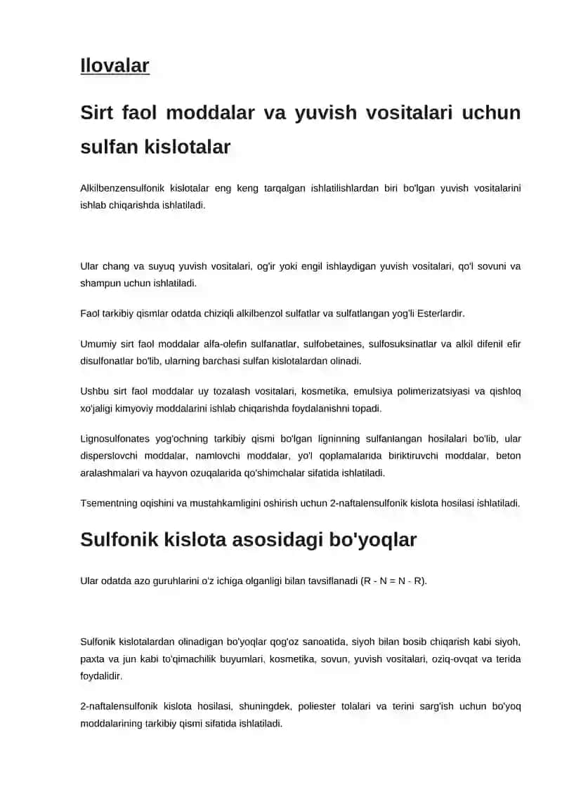 Sufonil kislota sintezi 4