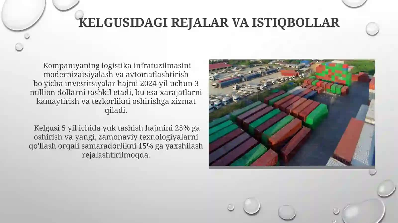 Cargo deallogistikkompaniyasi yillik yuk aylanmasi qayerga yuklar olib boradi 4
