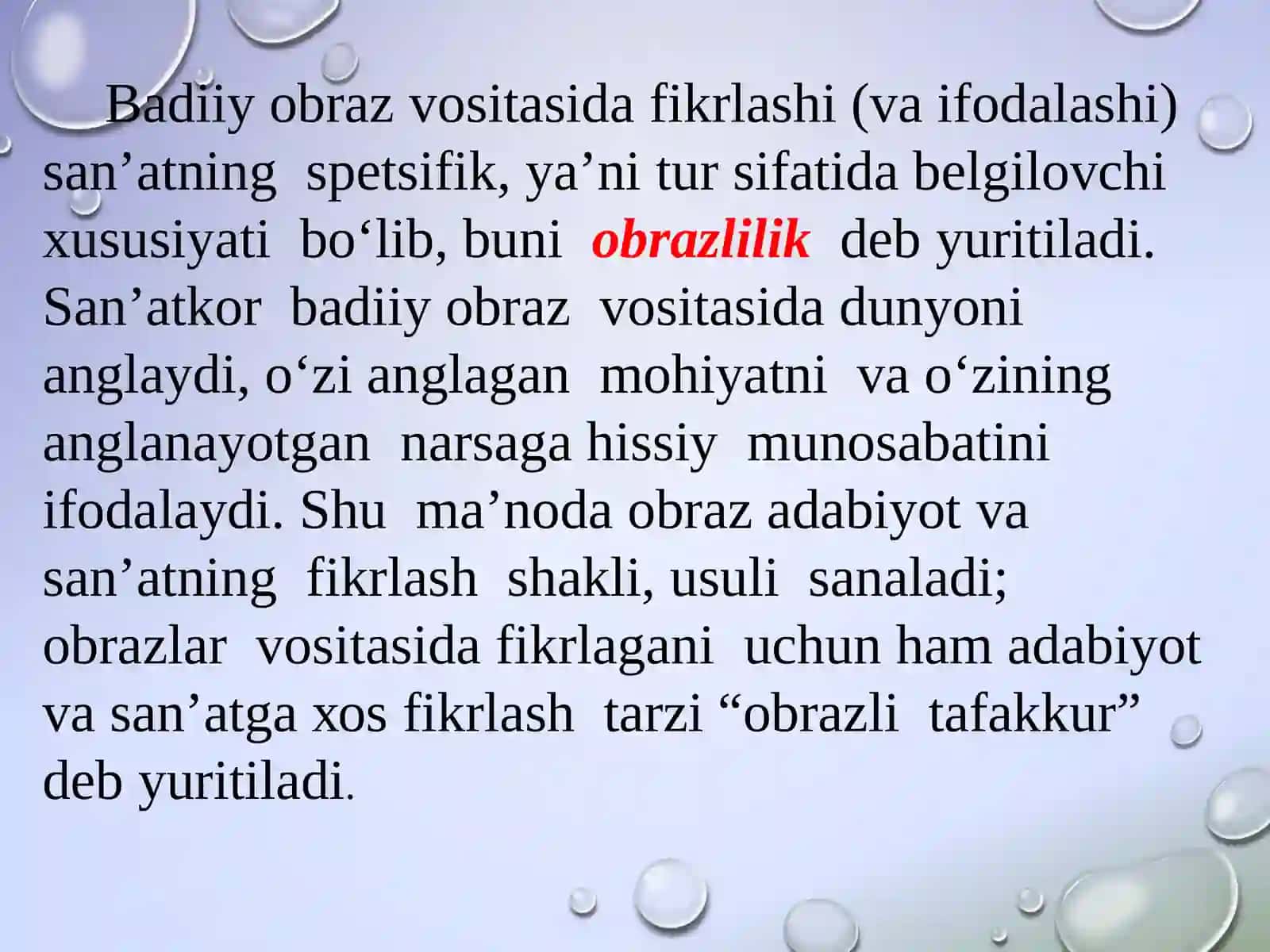 Оbrаzlilik vа bаdiiy оbrаz 4